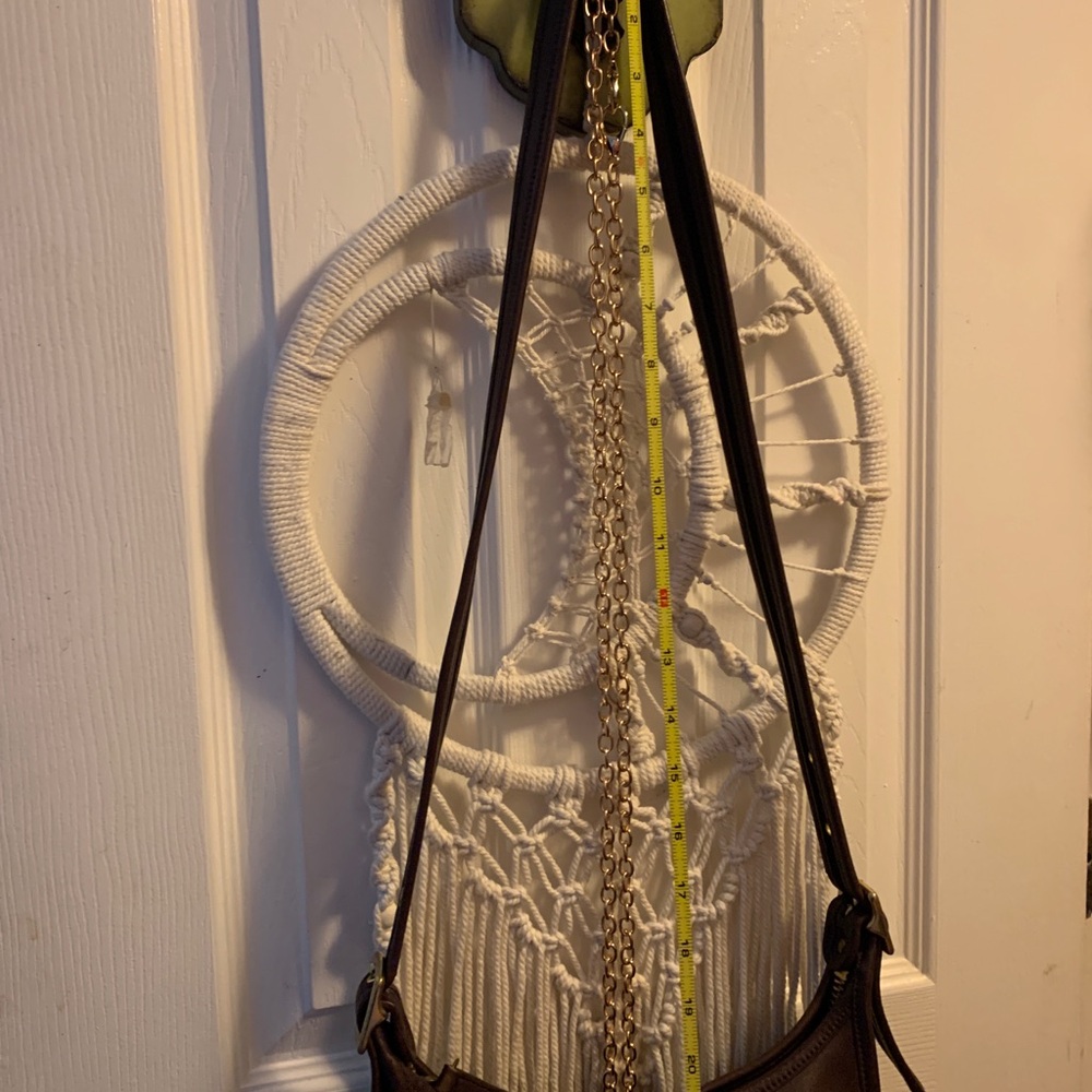 Coach Dark Brown Leather Crossbody Shoulder Bag - Picture 15 of 16